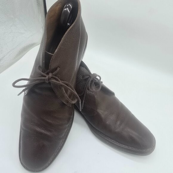 John Varvatos Boots Mens 10  Brown Leather Hand Made Italy main image 4
